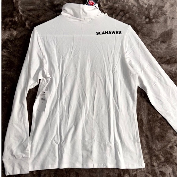 Seattle Seahawks Shirt Womens Medium White Wear by Erin Andrews Football NFL - Picture 3 of 12